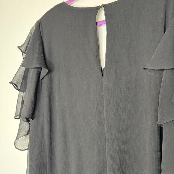 Calvin Klein Tiered Sleeved V-Neck Chiffon Shift Dress 20W - Picture 5 of 7
